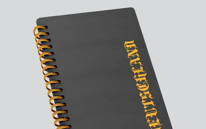 Блокнот с логотипом компании
