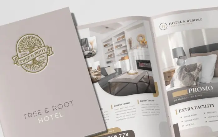 embossed brochures