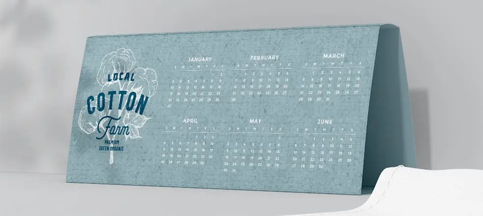 design paper desk calendar