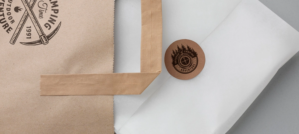 Sticker products printed for commercial packaging in Dubai