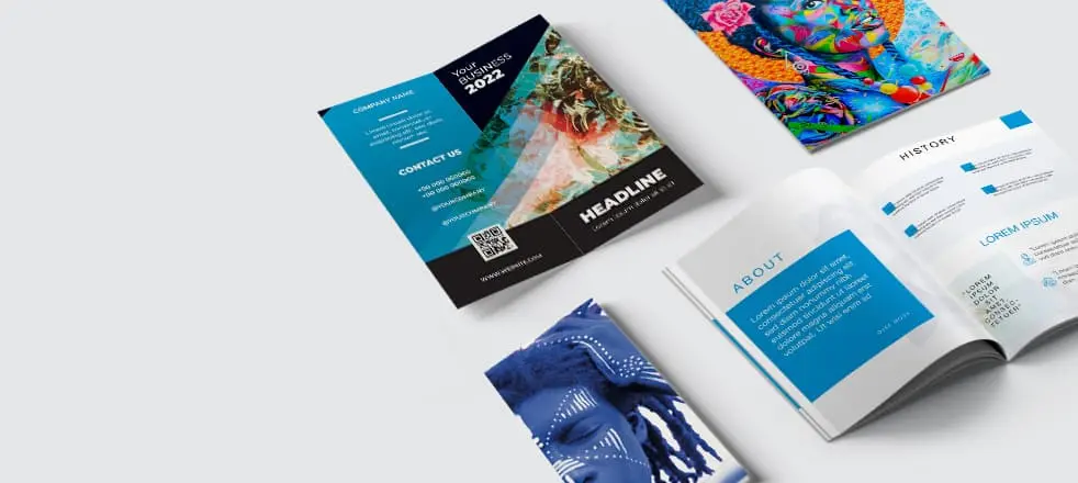 Printed booklet for product catalogue in Dubai