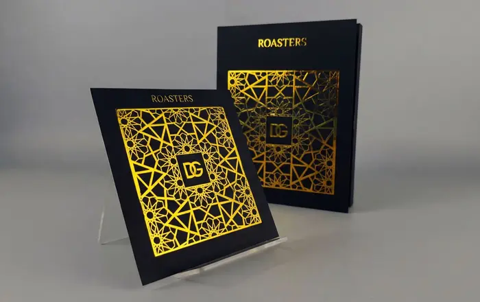 cards with gold foiling