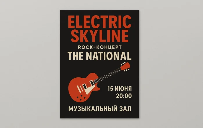 Rock concert poster
