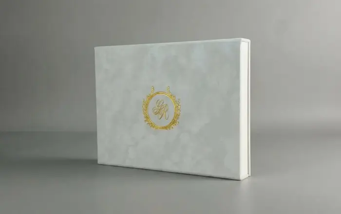 Gold embossed box
