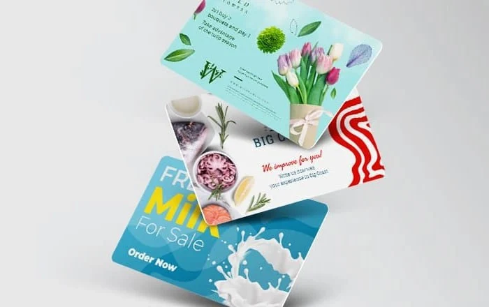 Double-sided business cards