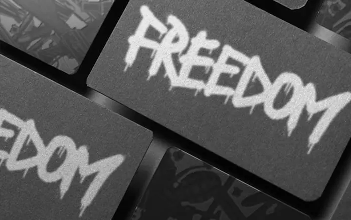 business cards on black paper