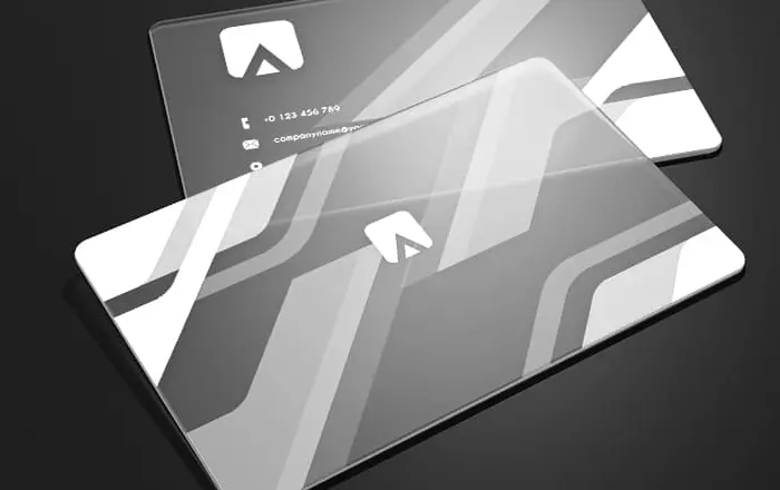 transparent business cards