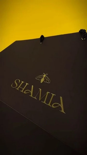 Brending with gold embossing